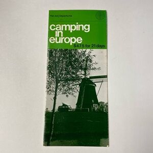 Vintage 1973 pan am camping in Europe info featuring 1973 vw campmobile pictures